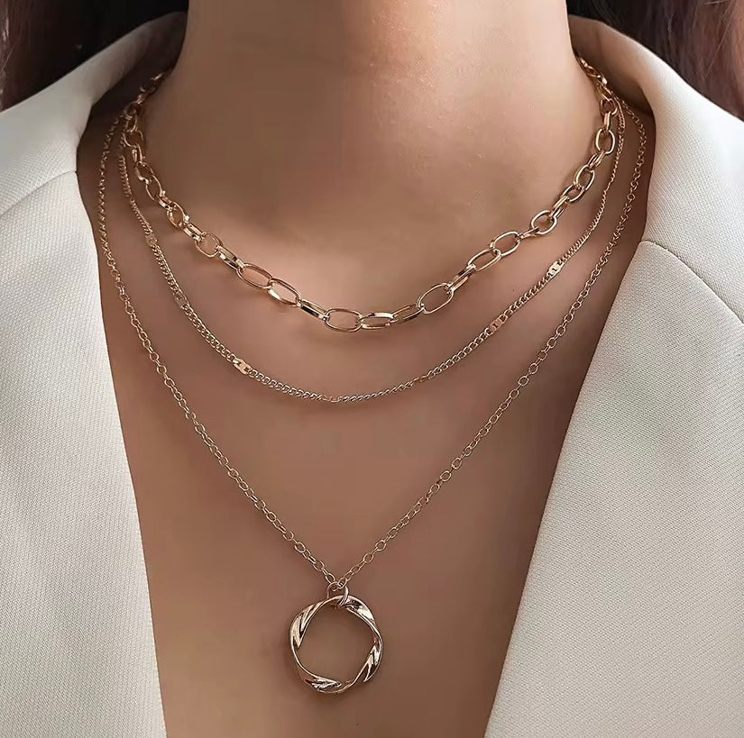 3 Piece Gold coated Necklace