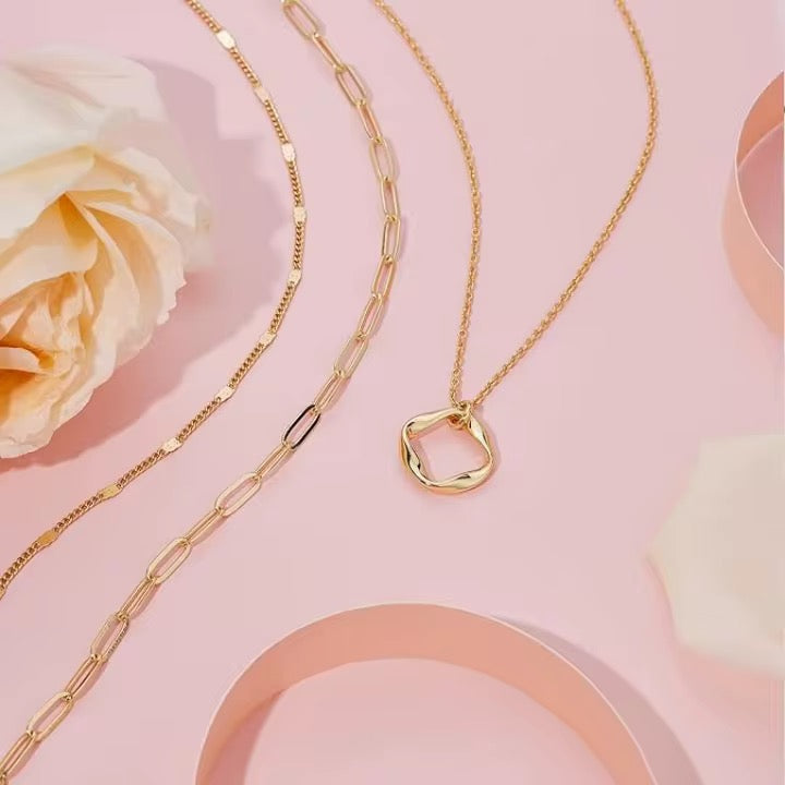 3 Piece Gold coated Necklace