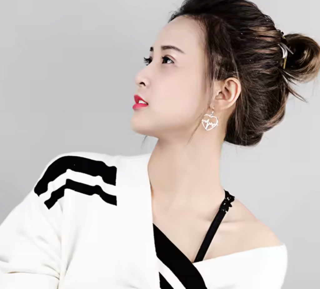 Heartbeat Gold Earrings