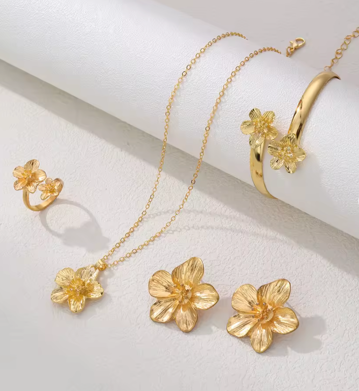Flower Jewelry Set